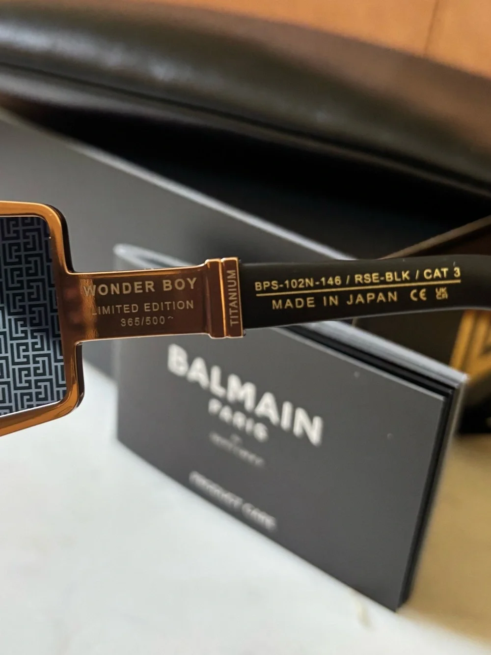 NIB Balmain Wonder Boy Limited Edition 365/500 Titanium Sunglasses